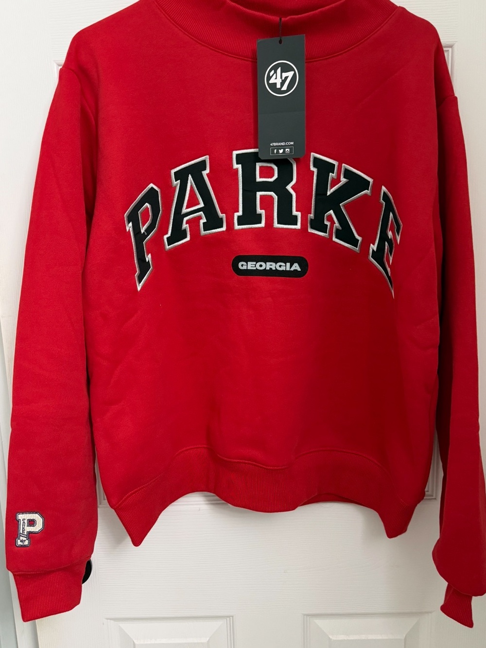 47 Red PARKE Georgia Crewneck Sweatshirt